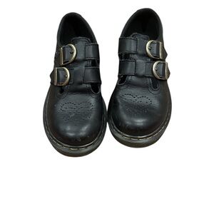 Dr. Martens Black Kids Dress Shoes with Buckles